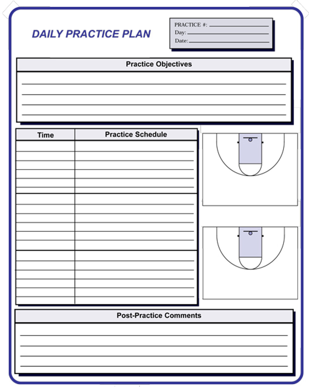 Basketball Coaching Forms