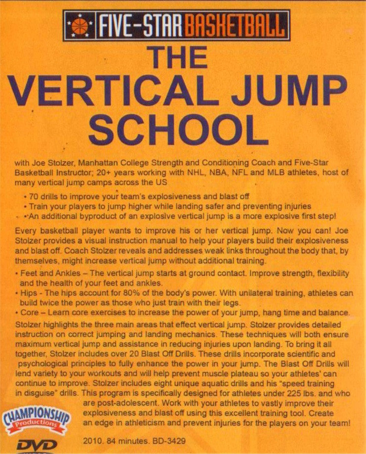 Vertical Jump School by Joe Stolzer