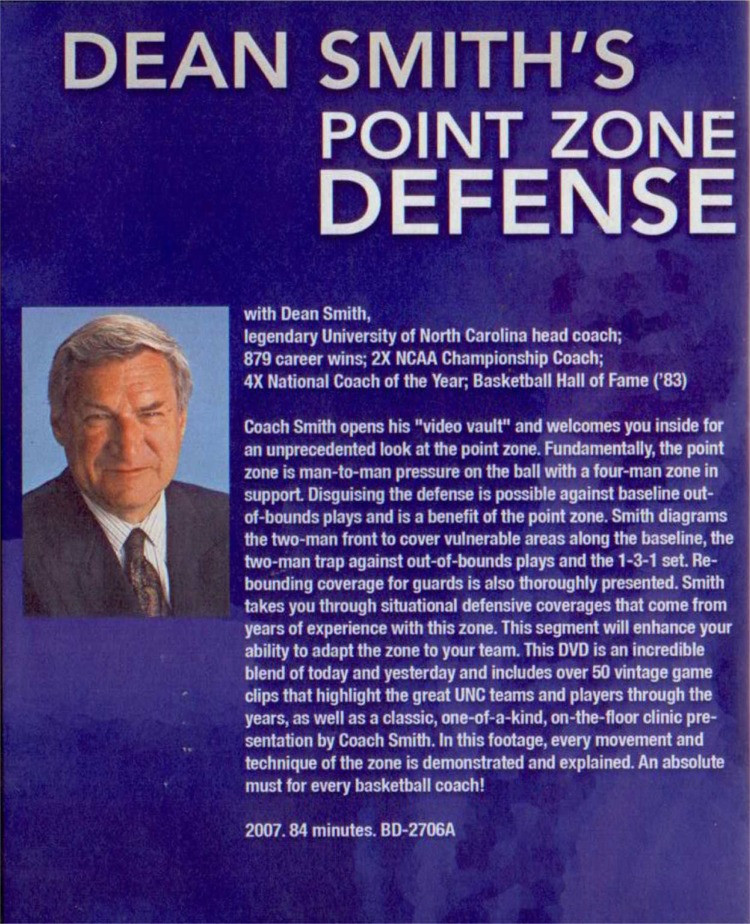 Dean Smith's Point Zone Defense by Dean Smith