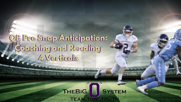 Big O - QB Pre Snap Anticipation. Coaching and Reading 4 Verticals