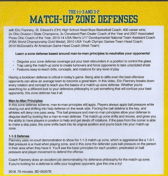 The 113 & 32 Match Up Zone Defenses by Eric Flannery