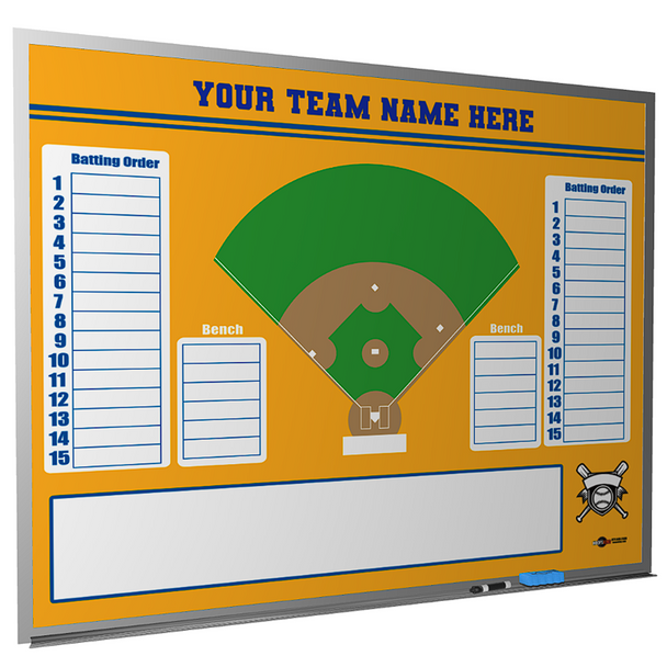 custom baseball softball whiteboard
