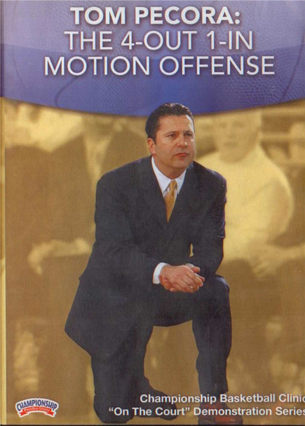 Pecora: The 4--out 1--in Motion Offense by Tom Pecora Instructional Basketball Coaching Video