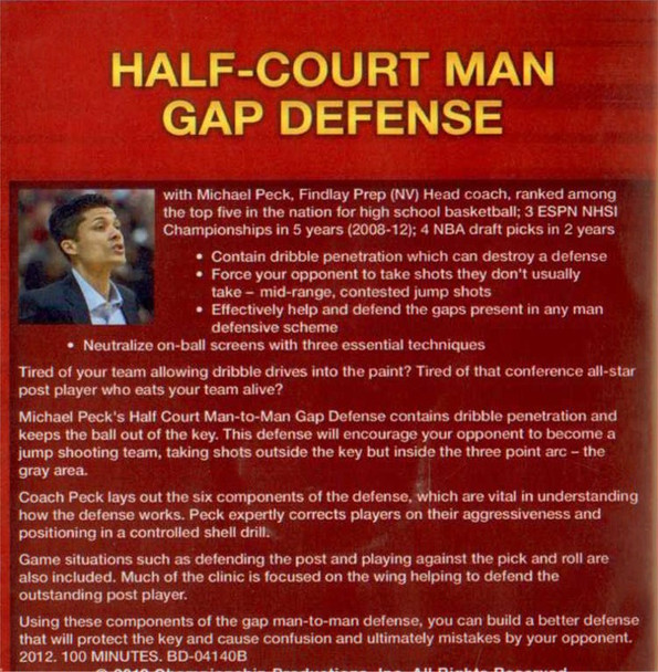 (Rental)-Half Court Man Gap Defense
