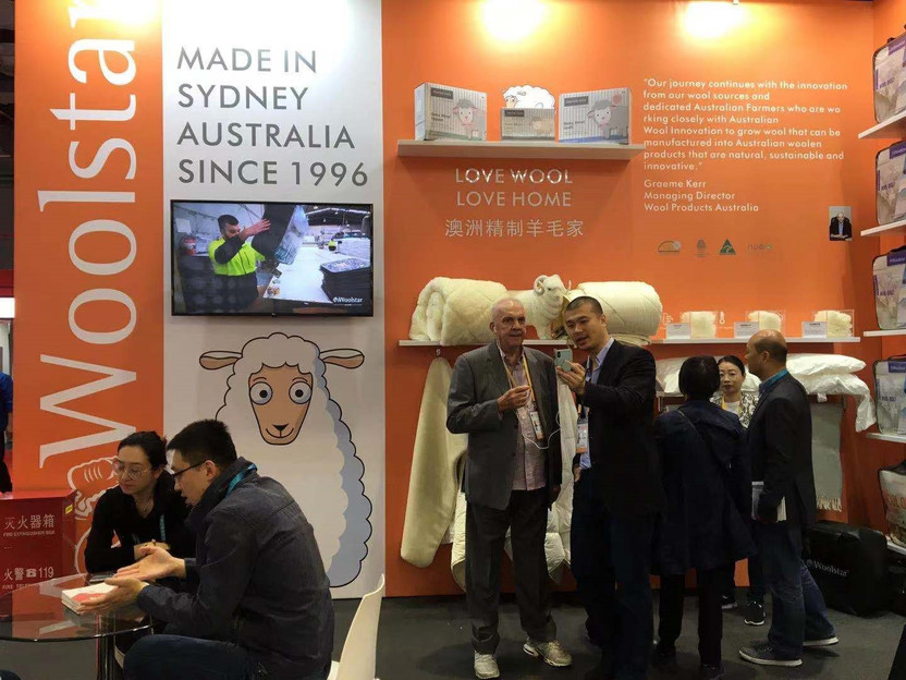 Woolstar exhibiting at the 2nd CIIE Shanghai