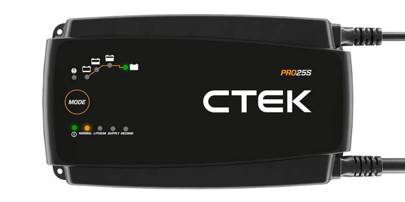 CTEK PRO25SE Battery Charger - 50-60 Hz - 12V - 19.6ft Extended Charging Cable - 40-327