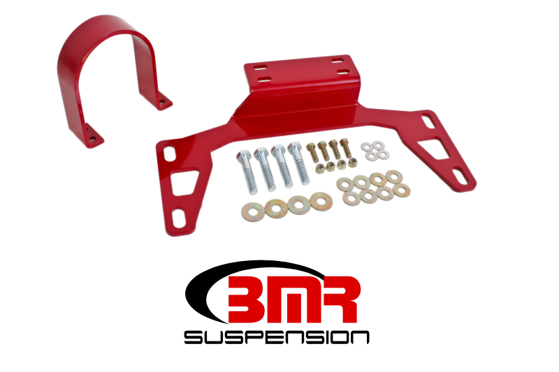 BMR 11-14 S197 Mustang Front Driveshaft Safety Loop - Red - DSL017R
