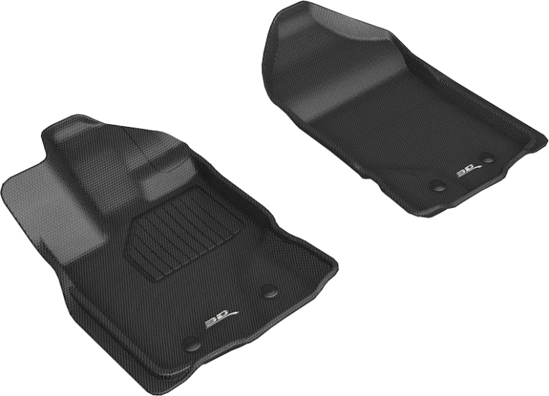 3D MAXpider 2019-2020 Ford Ranger Kagu 1st Row Floormat - Black - L1FR12211509
