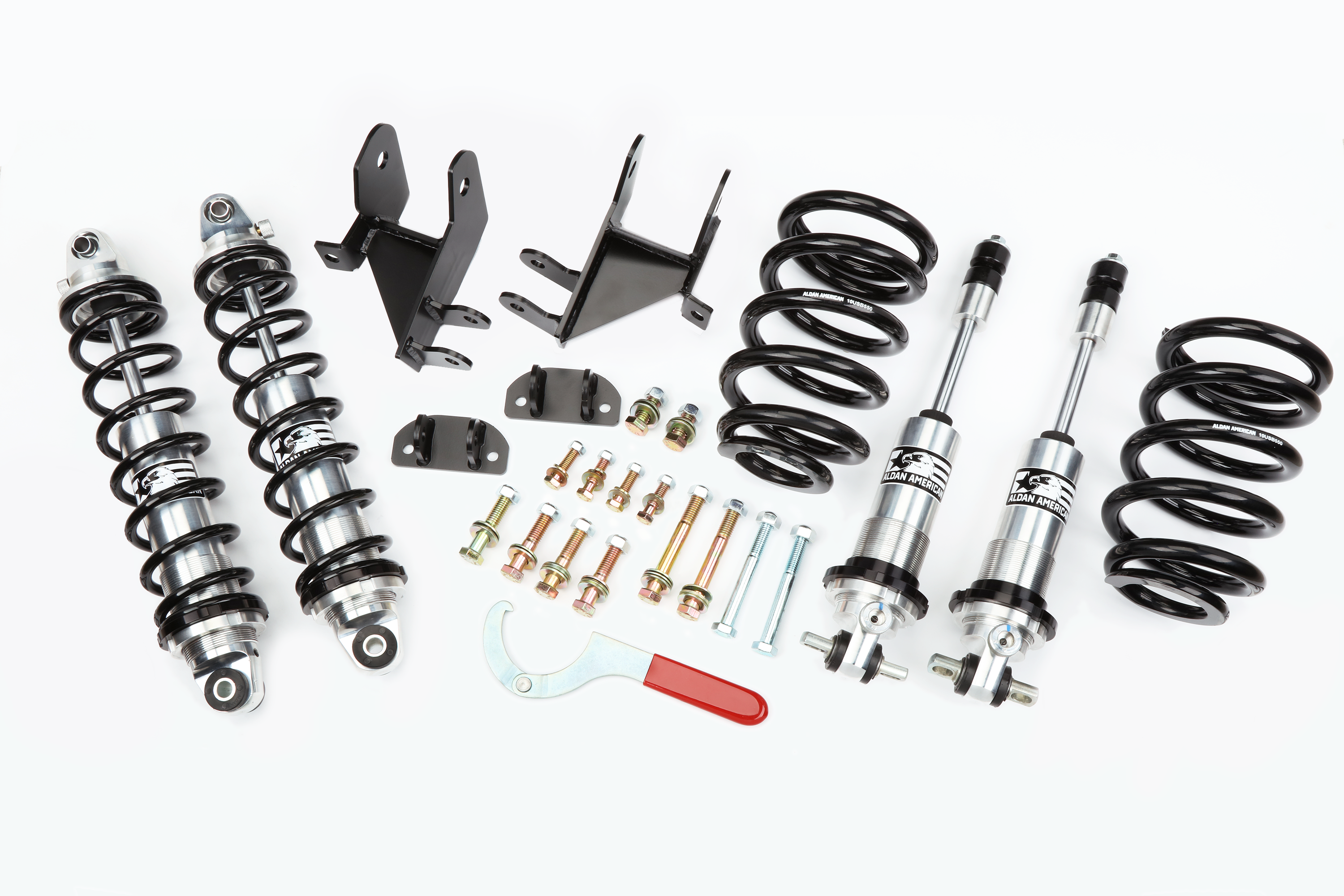 Coil-Over Kit, GM, 68-72 A-Body, BB, Single Adj. Bolt-on, front and rear. - 300105