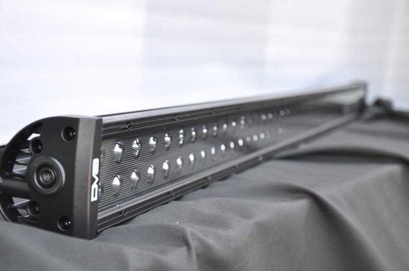 50 in. Dual Row LED Light Bar; Black Face - BR50E300W3W