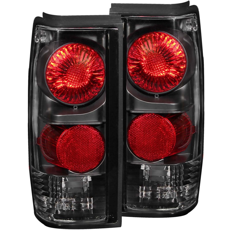 ANZO 1982-1994 Chevrolet S-10 Taillights Black - 211031