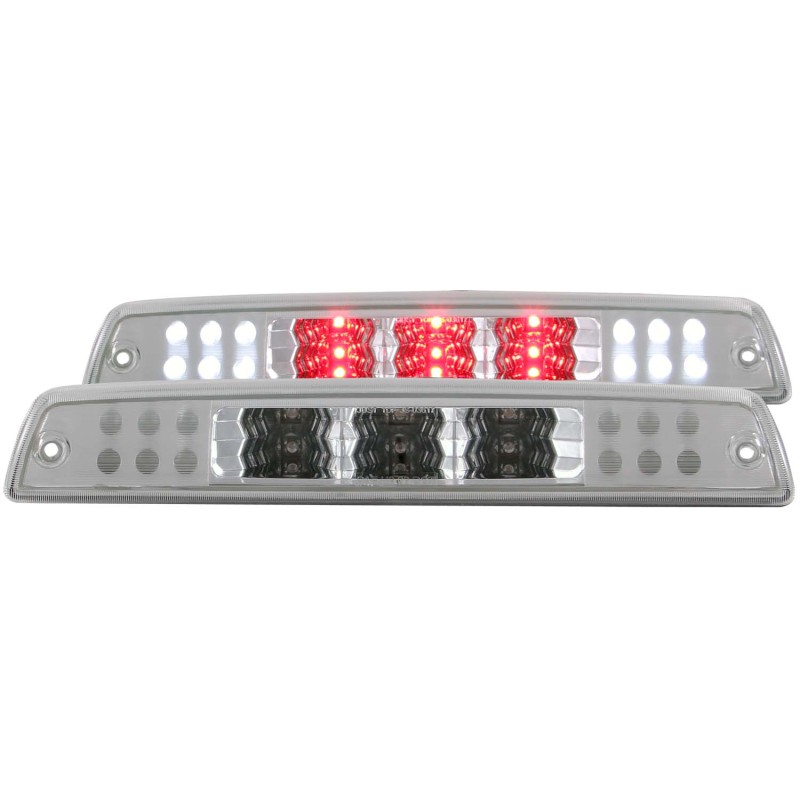 Third Brake Light Assembly; LED; Clear Lens; Chrome Housing; B-Series; - 531078