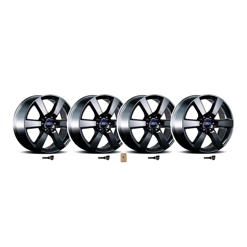 Ford Racing 15-16 F-150 20in x 8.5in Wheel Set with TPMS Kit - Matte Black - M-1007K-P20XB