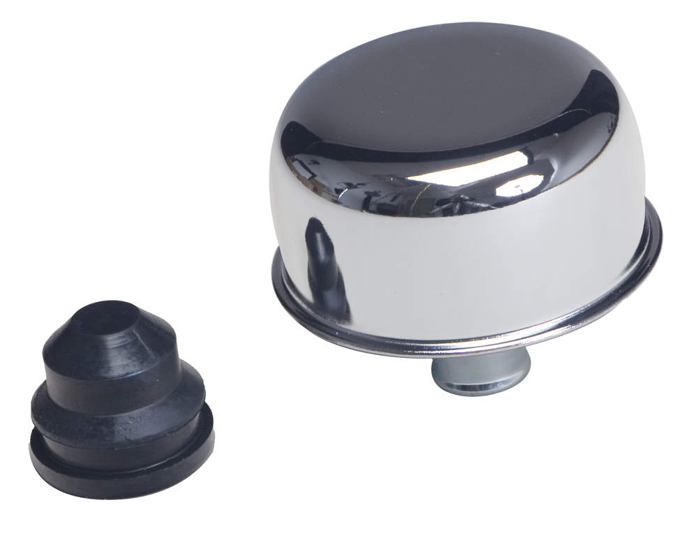 2-3/4 in. Diameter PUSH-IN-Style Breather Cap (Includes Grommet)- CHROME - 4871