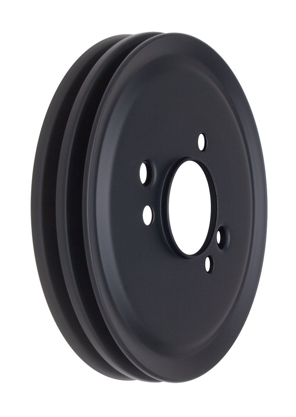 BBC SWP Crankshaft Pulley 2 Groove Black - 8616