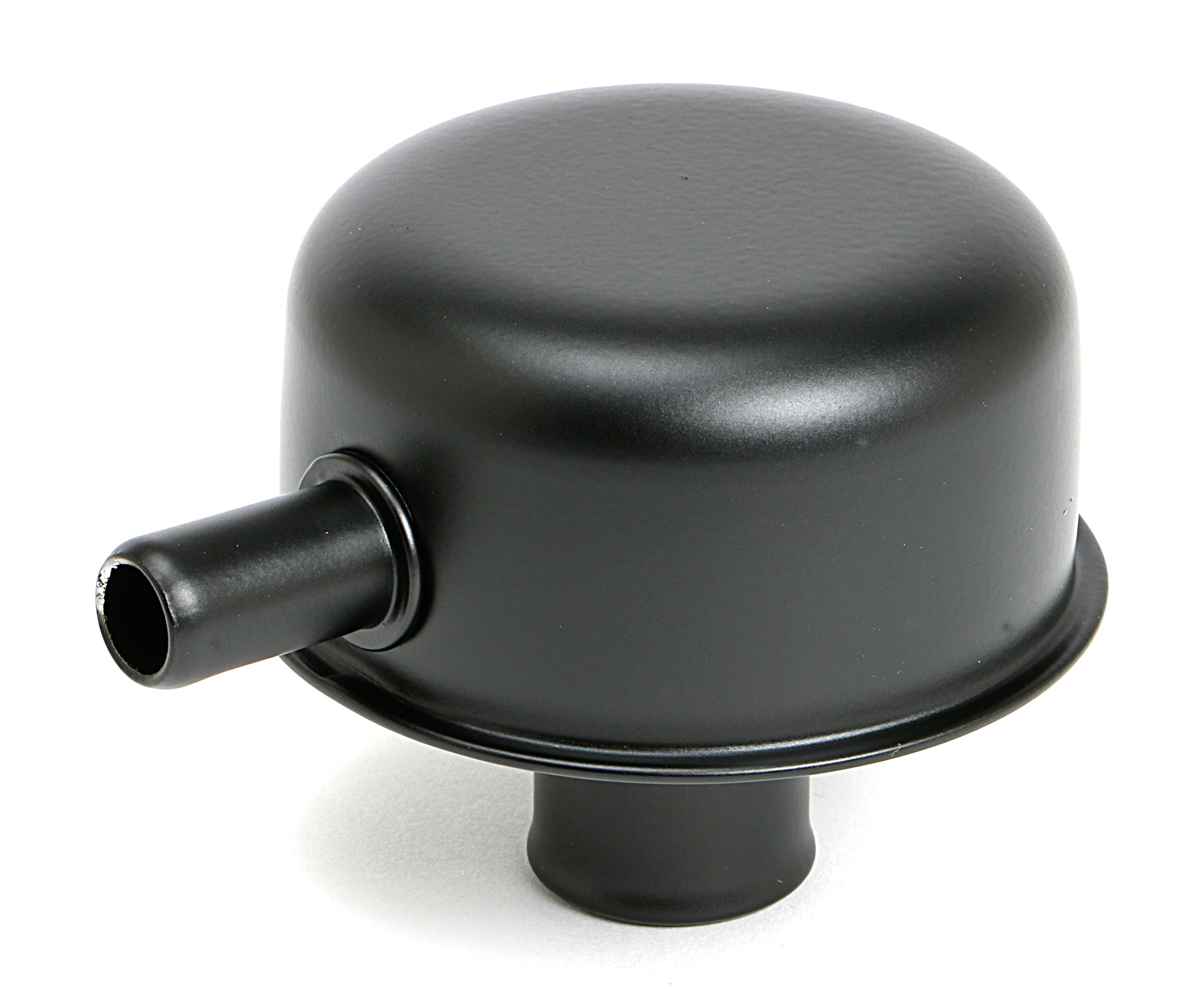 PUSH-IN Breather Cap w/TUBE (no grommet); 2-3/4 in. Overall Dia.- ASPHALT BLACK - 8642