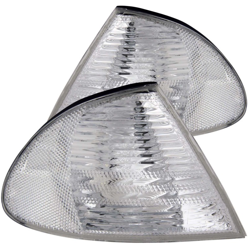 ANZO Corner Lights 1999-2001 BMW 3 Series E46 Euro Corner Lights Chrome - 521006