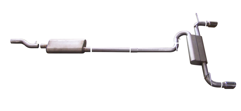 Cat-Back Dual Split Exhaust System; Aluminized - 319630