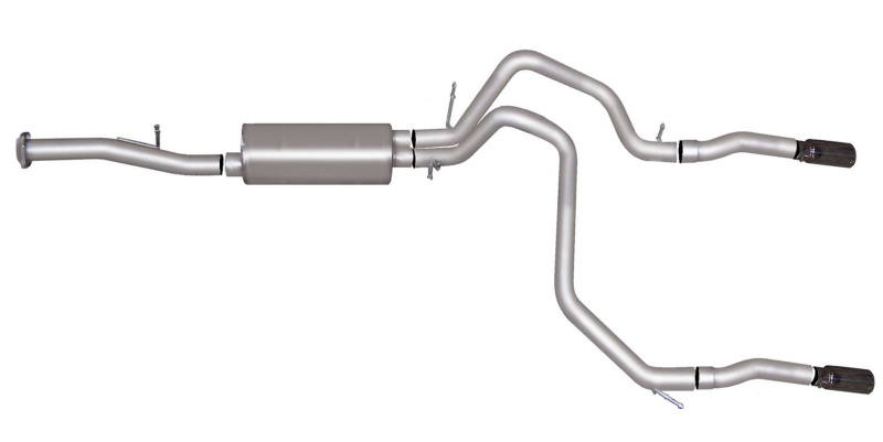 Cat-Back Dual Split Exhaust System; Aluminized - 5573