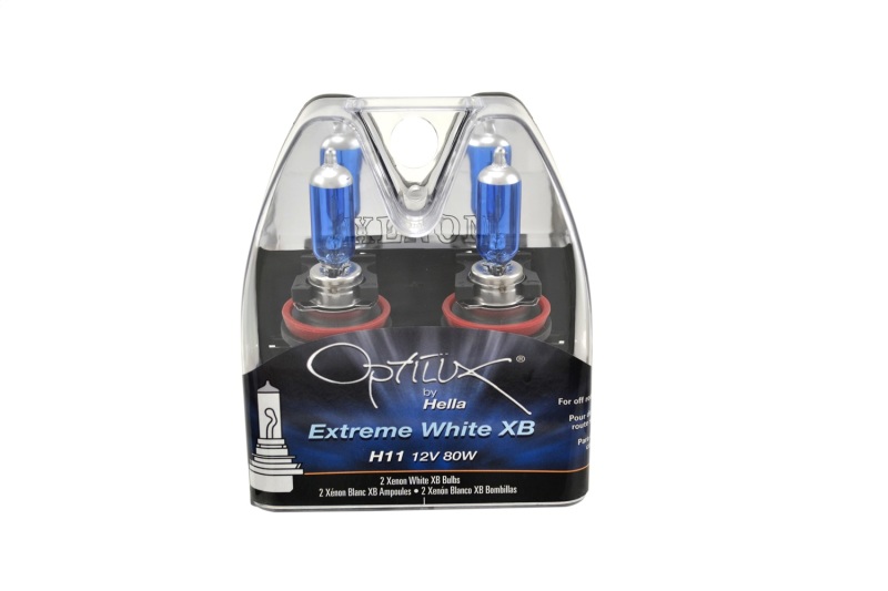 Hella Optilux XB Extreme Type H11 12V 80W Blue Bulbs - Pair - H71071032