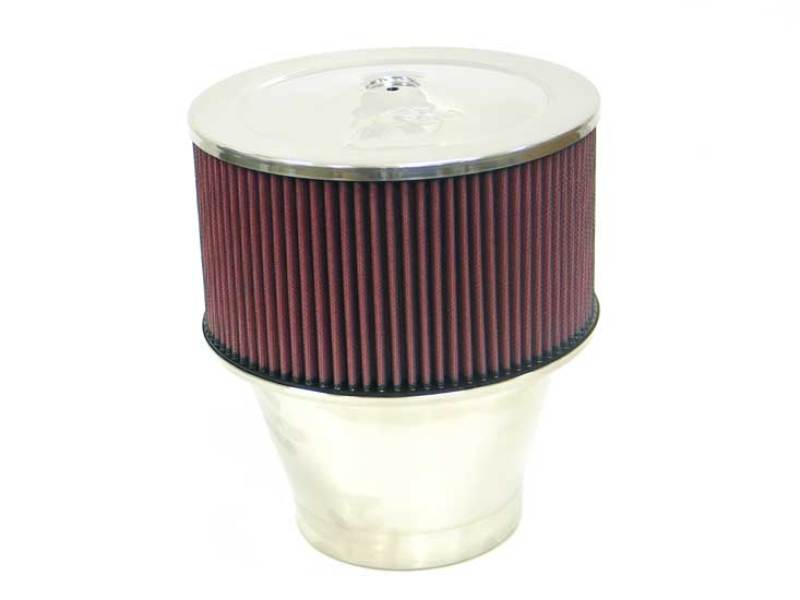 K&N Marine 5.125in FLange ID x 9in OD x 10.5in H Round Straight Flame Arrestor - 59-1196