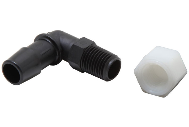K&N Air Filter Vent Kit - White - 90 Degree Plastic 0.50in Flange 1.75in H 1.75in L - 85-1120