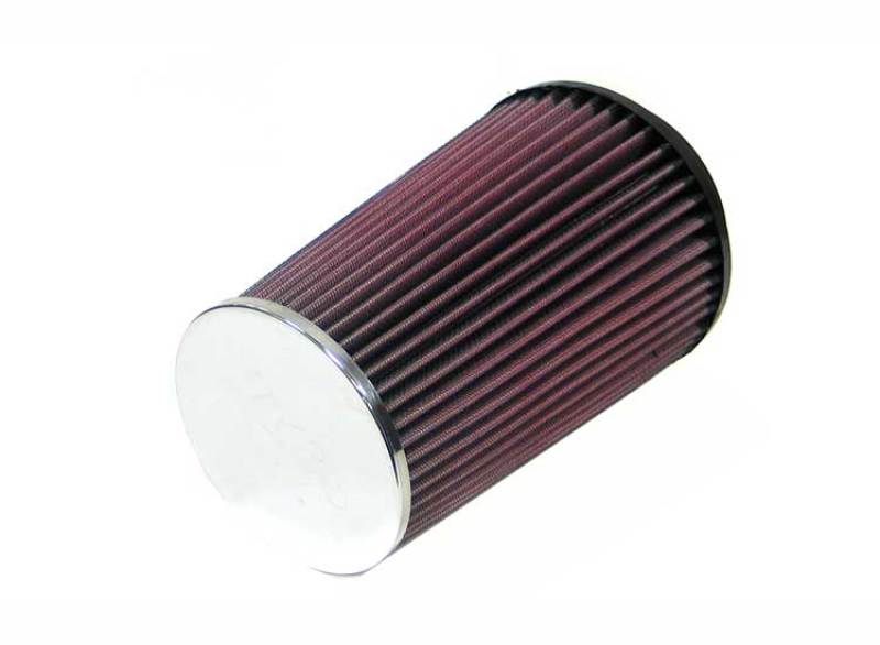 K&N Universal Chrome Filter 4 inch FLG / 5 3/8 inch Bottom / 4 1/2  inch Top / 8 inch Height - RC-4580