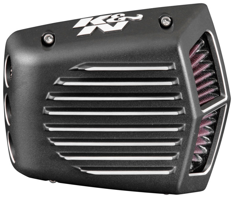 K&N Street Metal Intake System for 01-16 Harley Davidson Softail/Dyna - Shaker Black - RK-3950