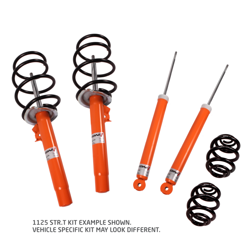 1125 KONI STR.T/Eibach Kit- 4 STR.T (orange) dampers, 4 Eibach lowering springs - 1125 1077