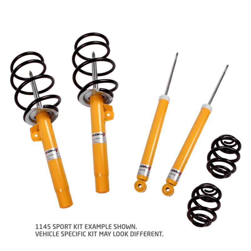 1145 KONI Sport/Eibach Kit- 4 Sport (yellow) dampers, 4 Eibach lowering springs - 1145 1054