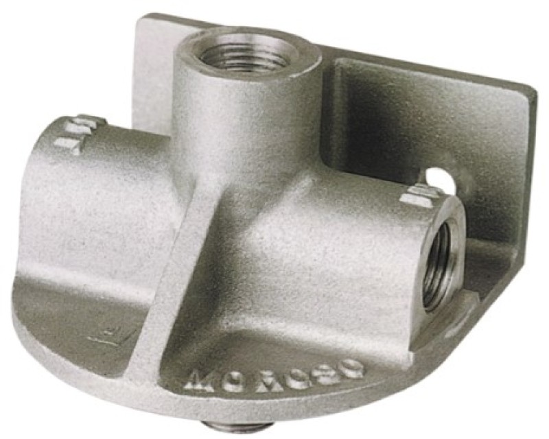 Moroso Chevrolet Big Block/Small Block Oil Filter Adapter - Remote Mount - Inlet Left/Outlet Right - 23760