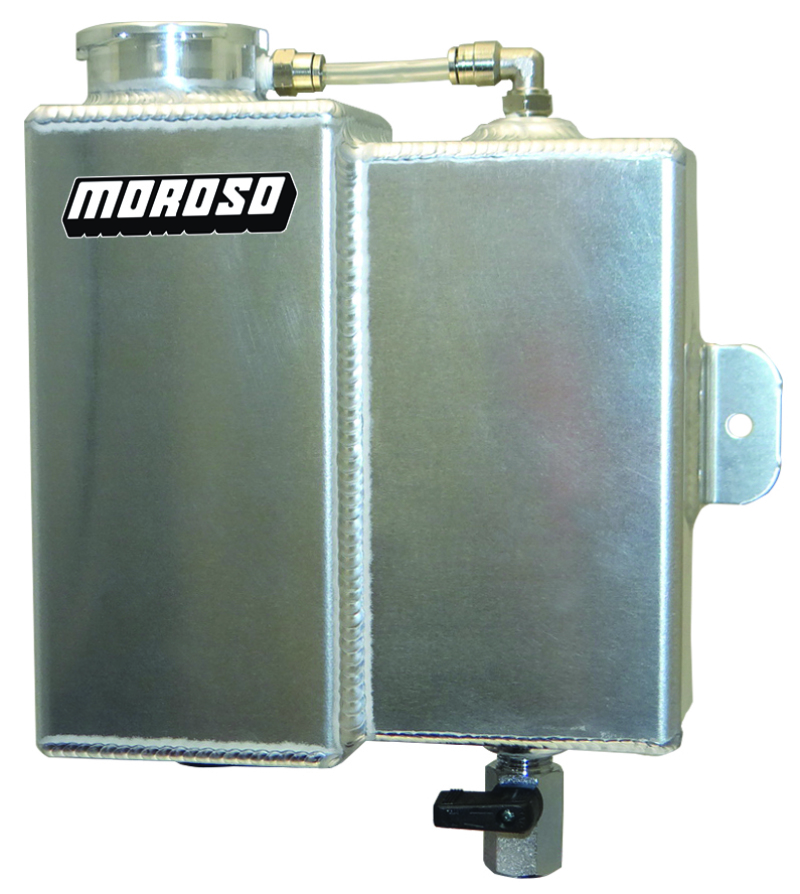 Moroso Universal Coolant Expansion & Recovery Tank - Billet Filler Neck - 1.25qt - 63772