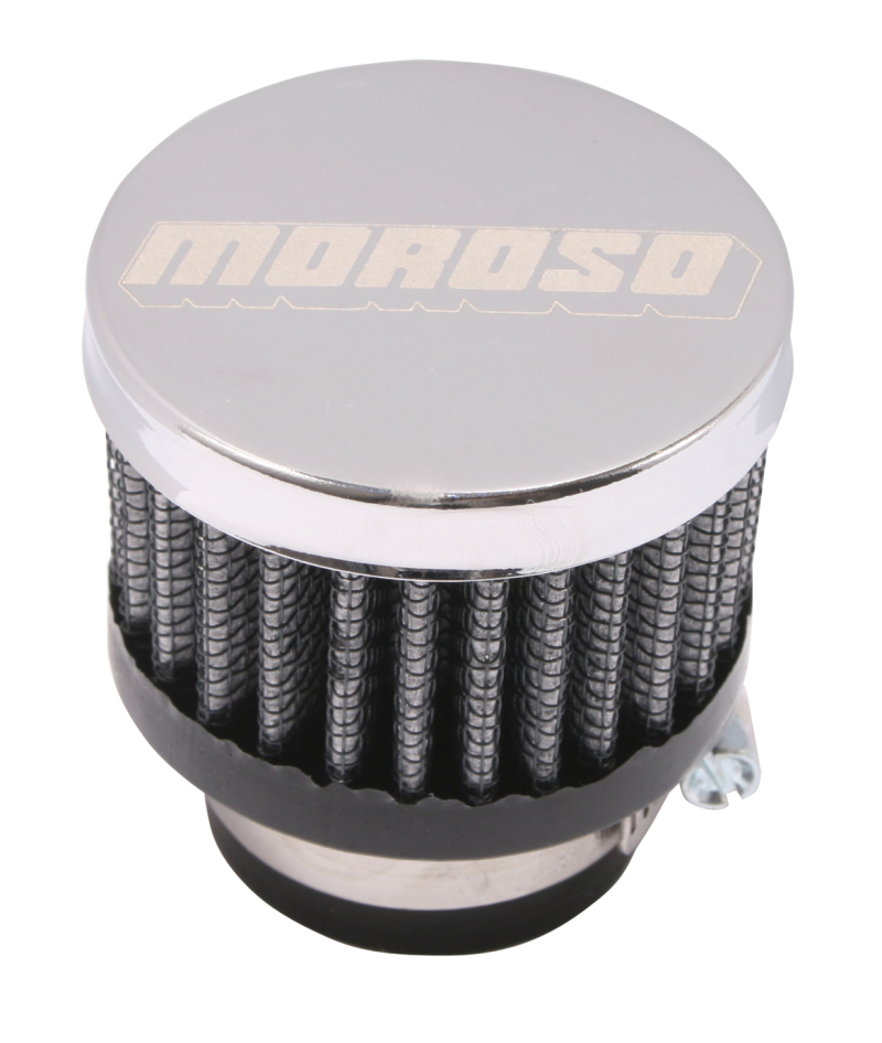 Moroso Filtered Valve Cover Breather - Clamp-On - 1in ID - 68791