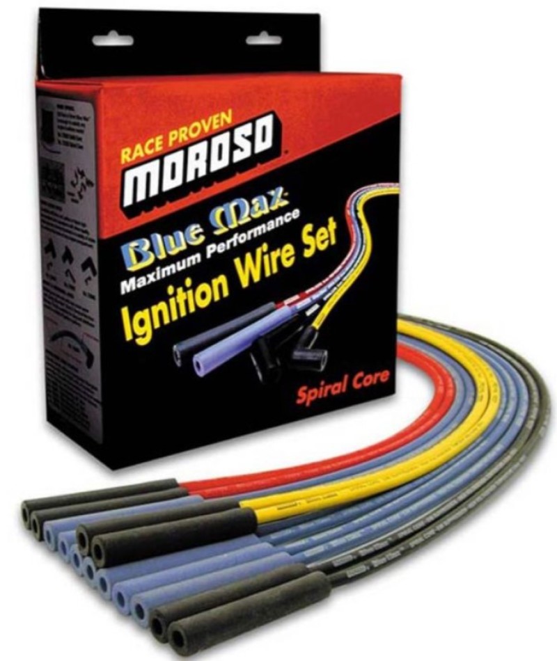 Moroso Chevrolet Big Block Ignition Wire Set - Blue Max - Spiral Core - Sleeved - HEI - Straight - 72415