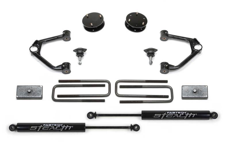 Budget Lift System w/Shock; 3.5 In. Lift; Incl. Stealth Shocks; - K1126M