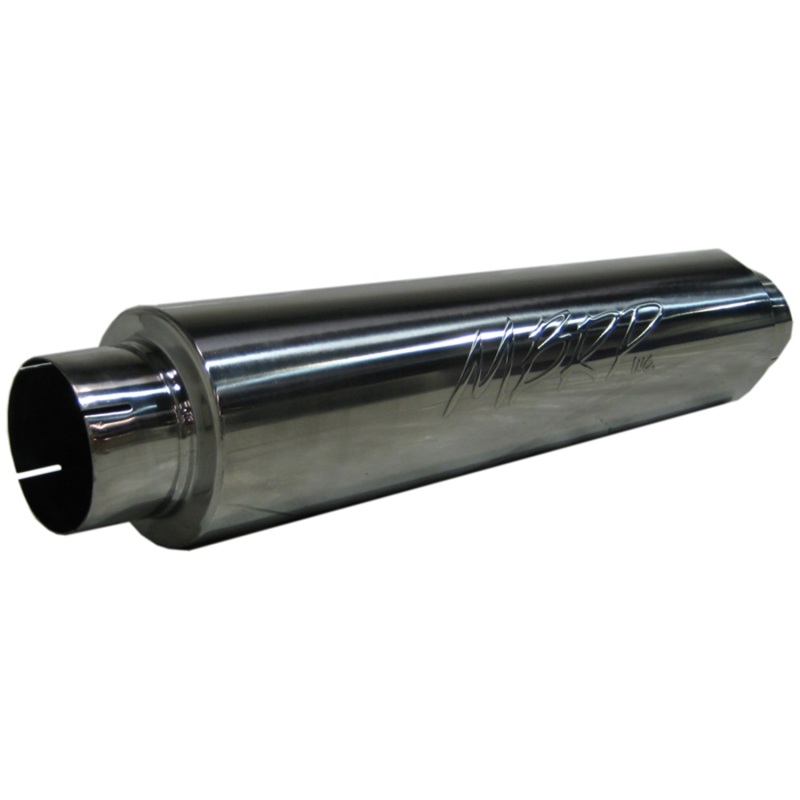 Muffler 4in. Inlet/Outlet 24in. Body 30in. Overall. T409 Stainless Steel. - M91031