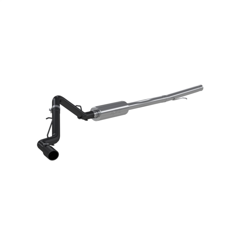 3in. Cat-Back. Single Side Exit. Black Coated Aluminized Steel. - S5087BLK