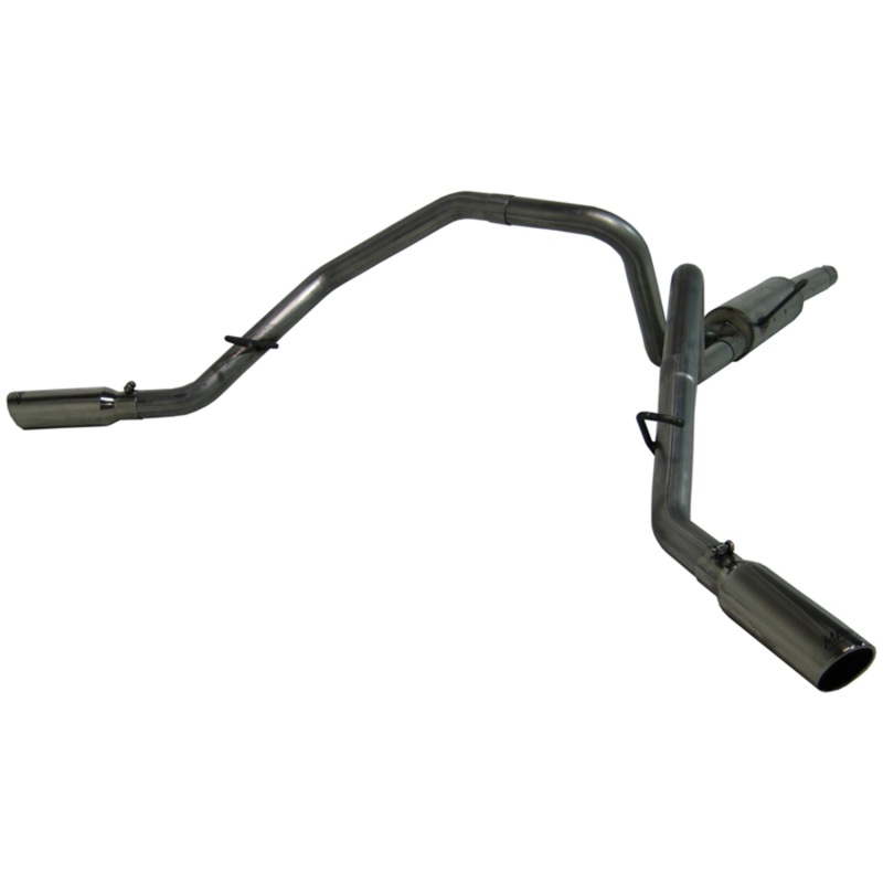3in. Cat-Back. 2.5in. Dual Split Side Exit. Aluminized Steel. - S5110AL