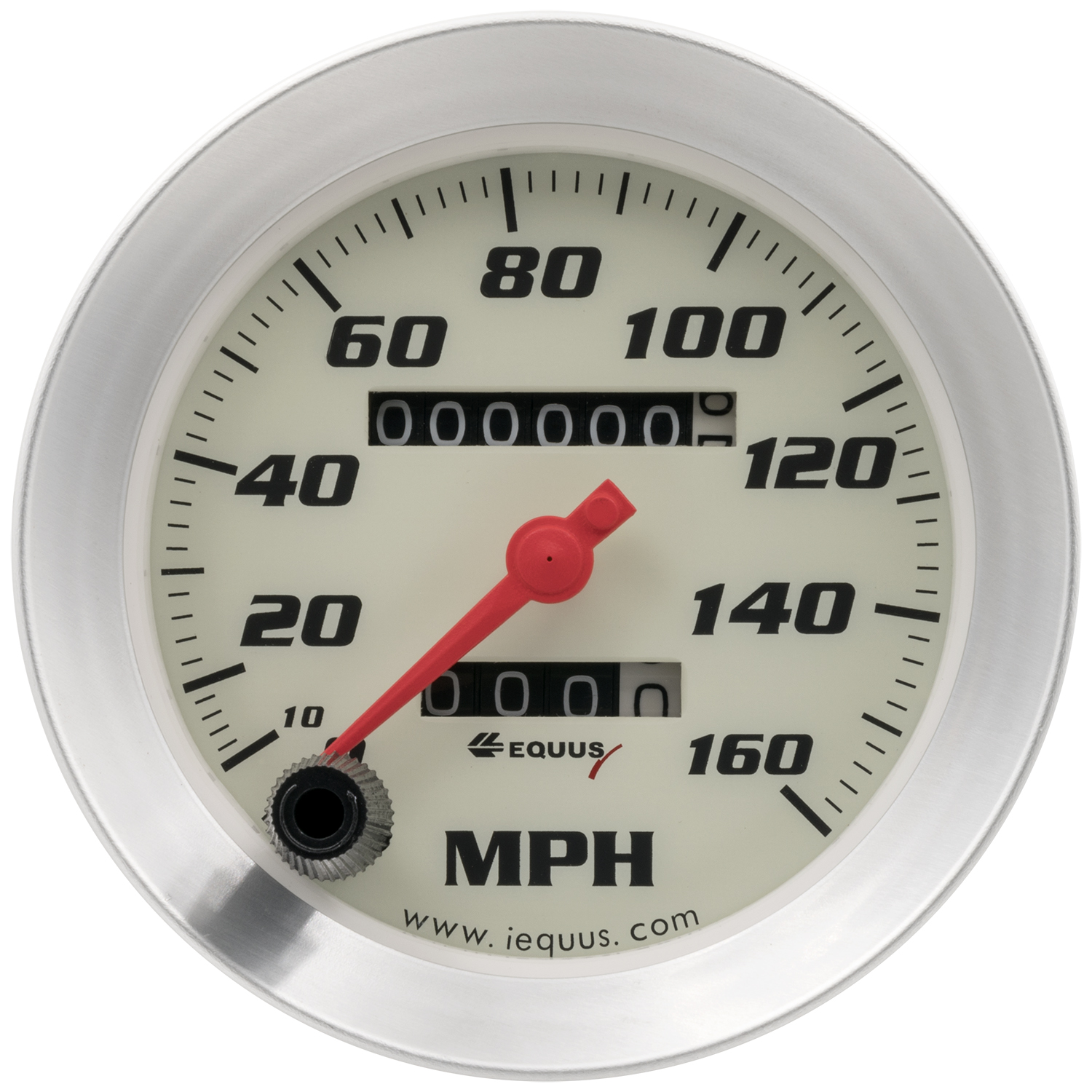 3-3/8 Dia Speedometer 0-160 MPH Silver - E8076
