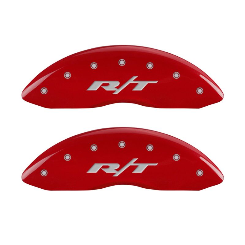 Set of 4: Red finish, Silver RT1 (Truck) - 12162SRT1RD