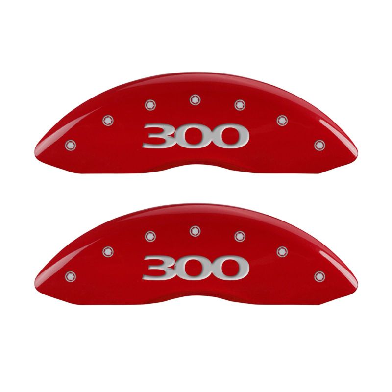 Set of 4: Red finish, Silver 300 (Pre-2017) - 32016S300RD