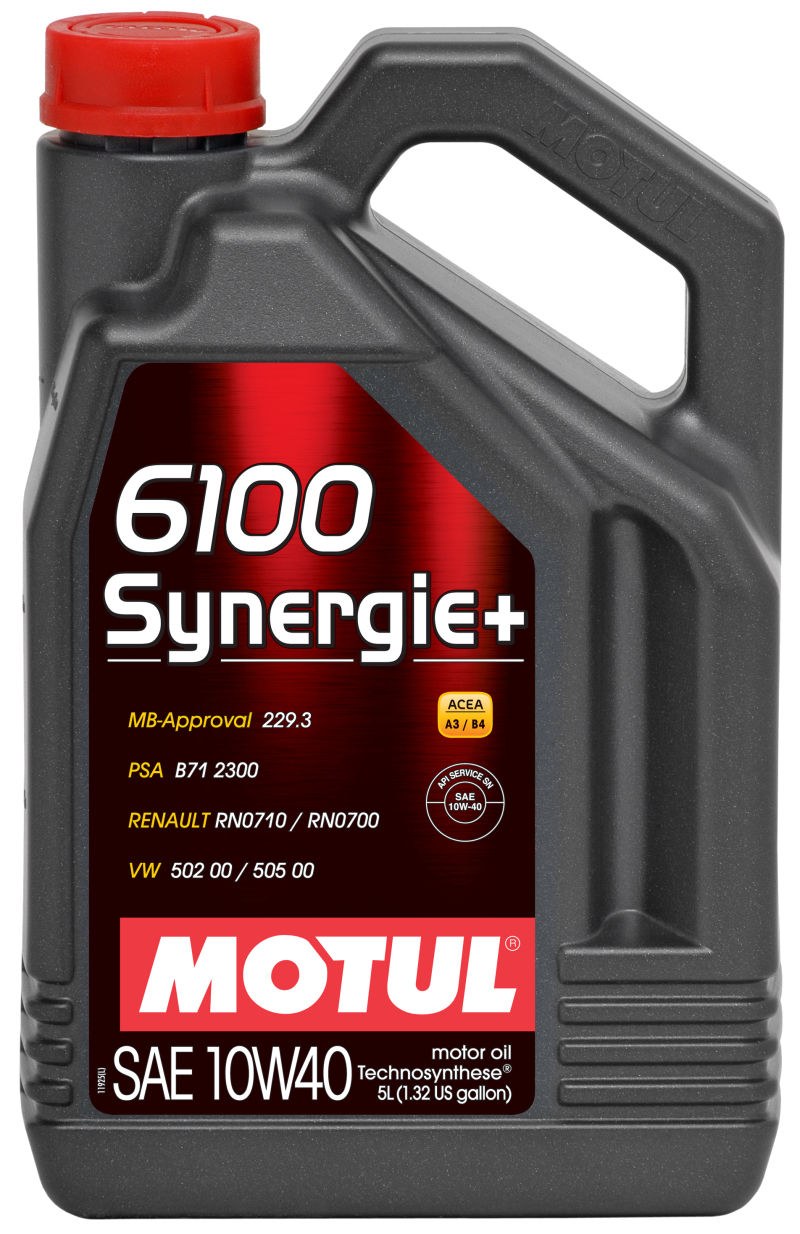Motul 5L Technosynthese Engine Oil 6100 SYNERGIE+ 10W40 4X5L - 108647
