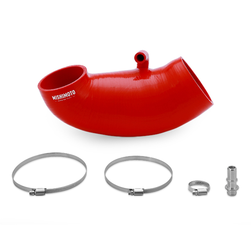 Mishimoto 2016+ Chevrolet Camaro SS Silicone Induction Hose - Red - MMHOSE-CAM8-16IHRD