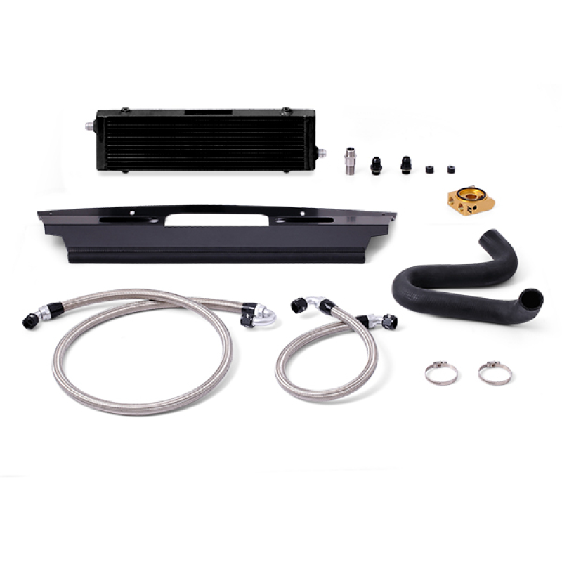 Mishimoto 2015+ Ford Mustang GT Thermostatic Oil Cooler Kit - Black - MMOC-MUS8-15TBK