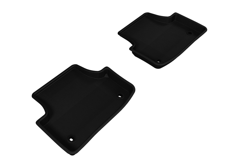 KAGU Floor Mat; Black; 2 pc.; Rear; - L1AD03321509
