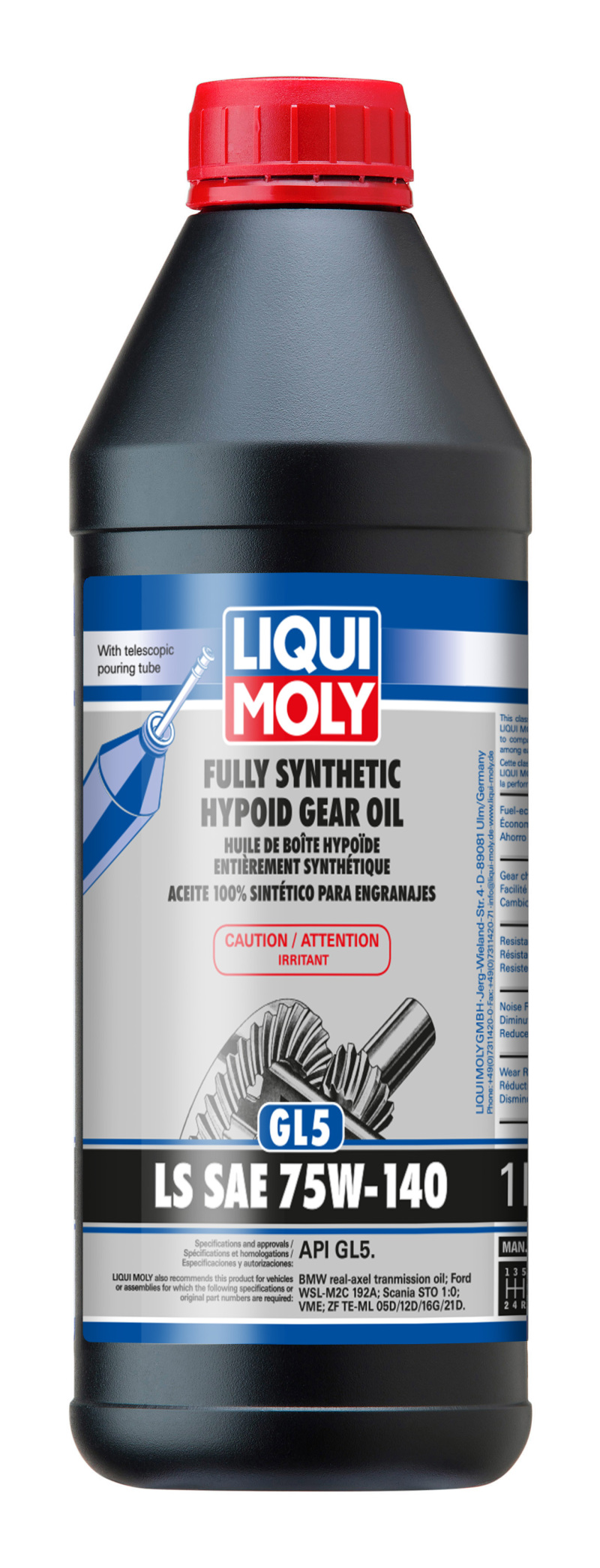 Fully Synthetic Hypoid Gear Oil (GL5) LS SAE 75W-140 - 20042