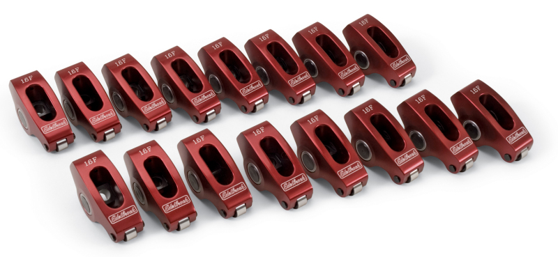 Edelbrock Rocker Arms Roller SBF 3/8In 1 6 1 Ratio Set of 16 - 77780