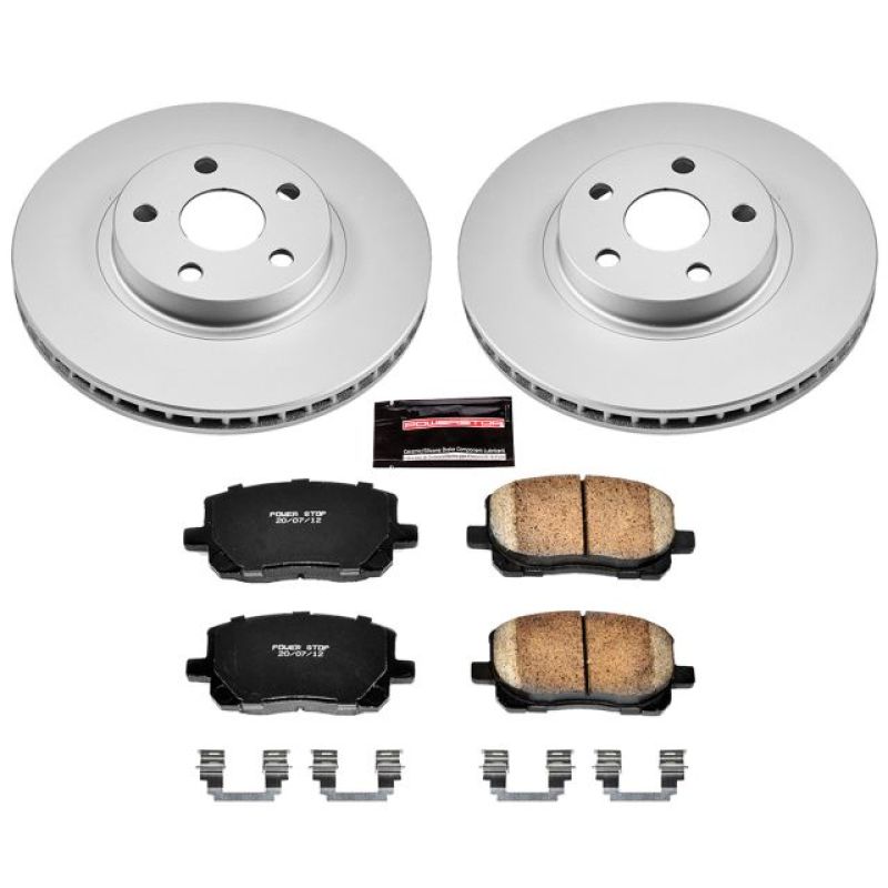 Power Stop 03-08 Pontiac Vibe Front Z17 Evolution Geomet Coated Brake Kit - CRK2316