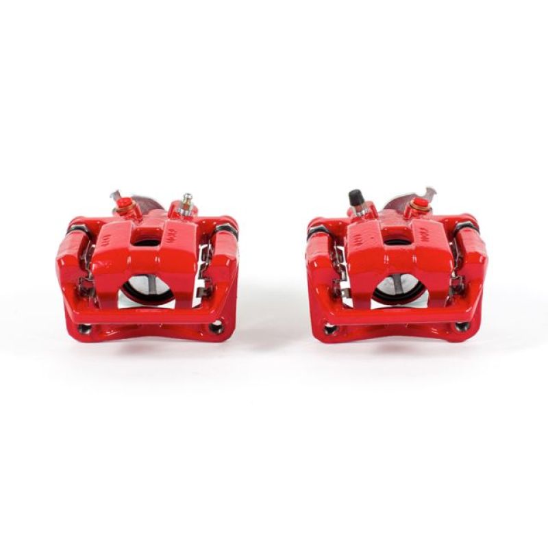 Power Stop 09-14 Acura TSX Rear Red Calipers w/Brackets - Pair - S3358