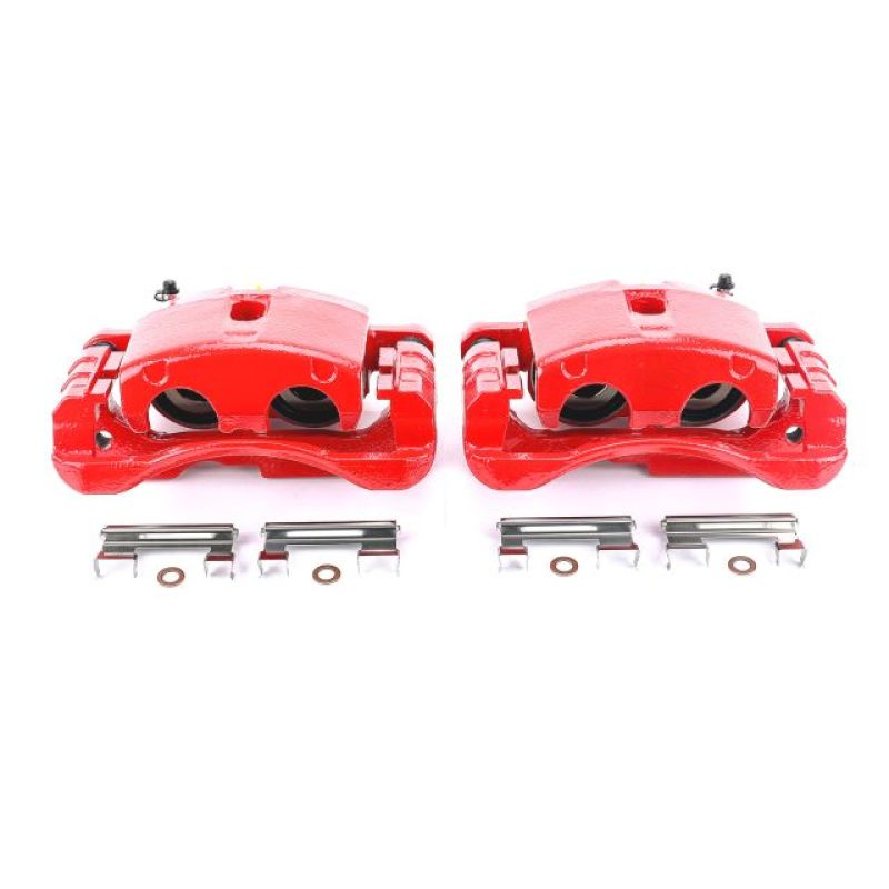 Power Stop 02-06 Cadillac Escalade Front or Rear Red Calipers w/Brackets - Pair - S4728